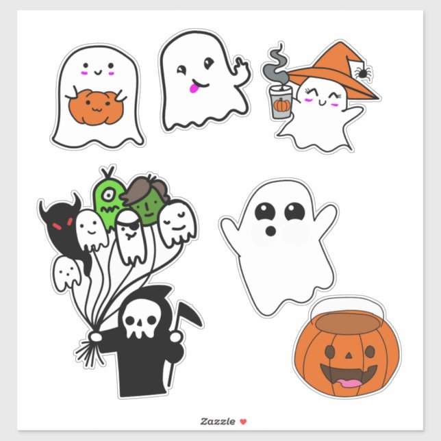 Pegatina Tema de Halloween (Hoja)