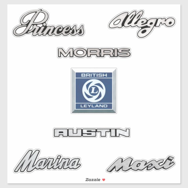 Pegatina Tema de Leyland británico (Hoja)