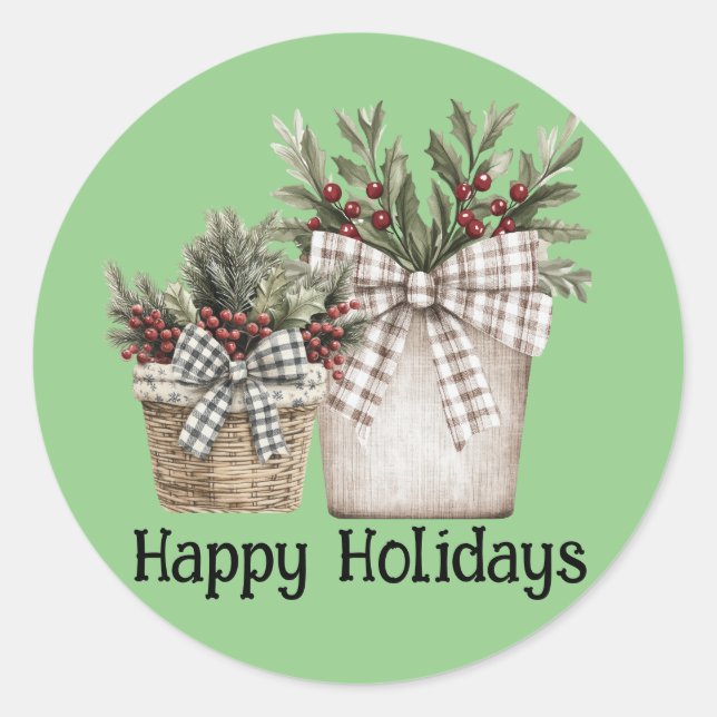 Pegatina temático de los navidades (Anverso)