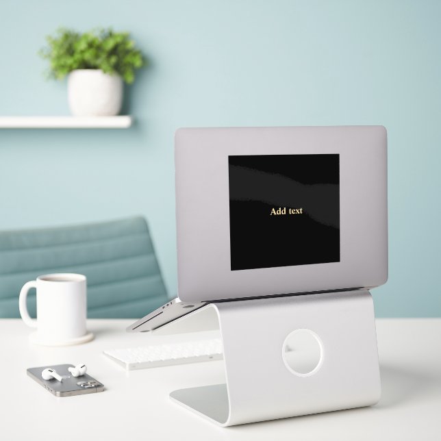 Pegatina Template - Add text (Ordenado portátil  en el escritorio)