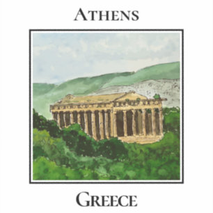 Pegatina Templo de Hefesto, Atenas Grecia