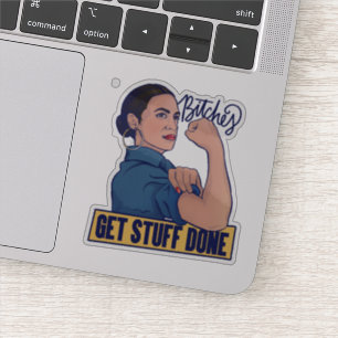 Pegatina Tenemos cosas hechas AOC Rosie el río
