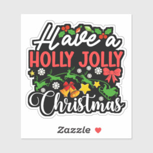 Pegatina Tener Navidades Holly Jolly-86096