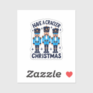 Pegatina Tenga una navidad cascanueces