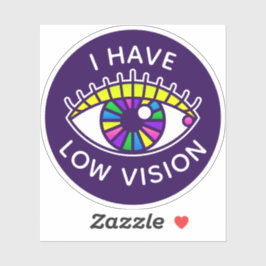 Pegatina Tengo Baja Visión Visualmente Insuficiencia De Ojo