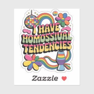 Pegatina Tengo Tendencias Homosexuales Mes del Orgullo LGBT