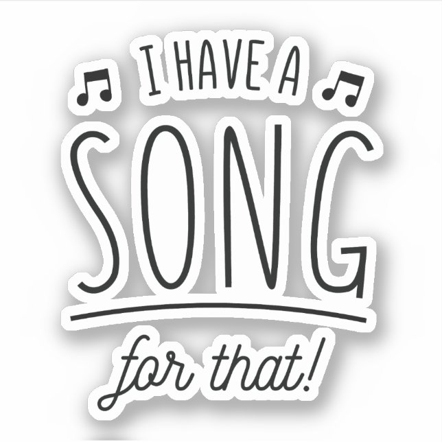 PEGATINA TENGO UNA CANCIÓN PARA ESO (Anverso)