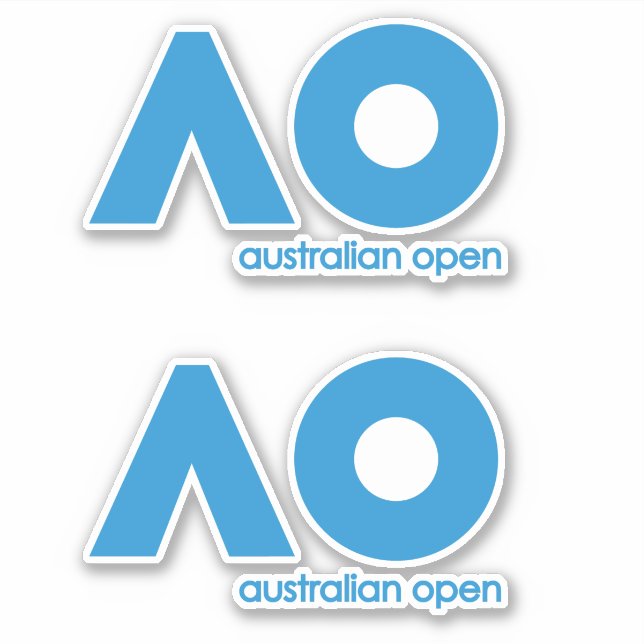 PEGATINA TENIS ABIERTO AUSTRALIANO (Anverso)