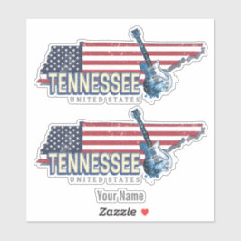 Pegatina Tennessee Estados Unidos Retro State Vintage