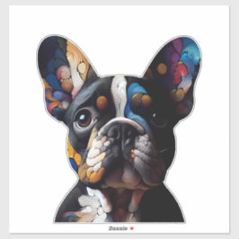 Pegatina Teoría del color Frenchie