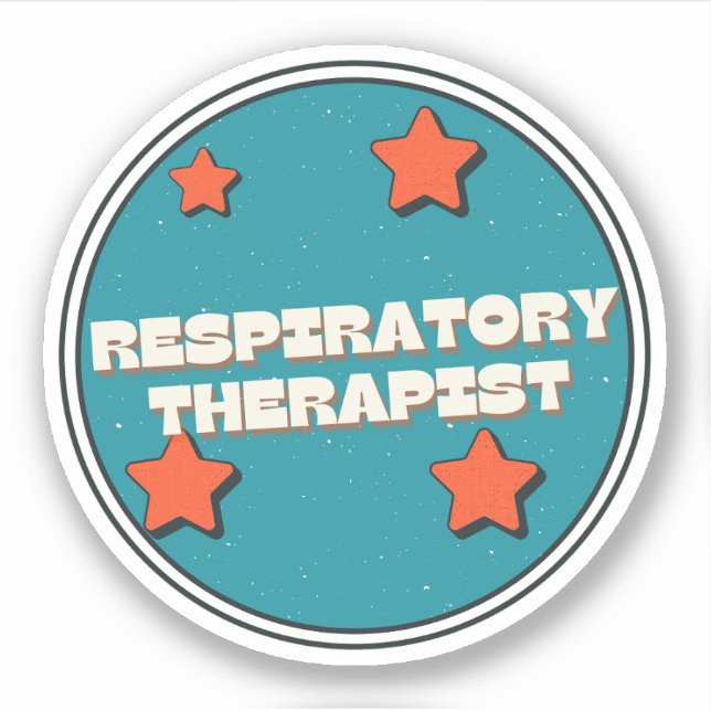Pegatina Terapeuta Respiratorio (Anverso)