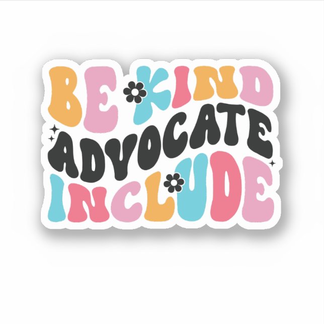 Pegatina Terapia ABA, conciencia del autismo, TDAH (Anverso)