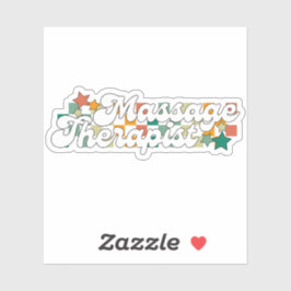 Pegatina Terapia de Masaje Retro