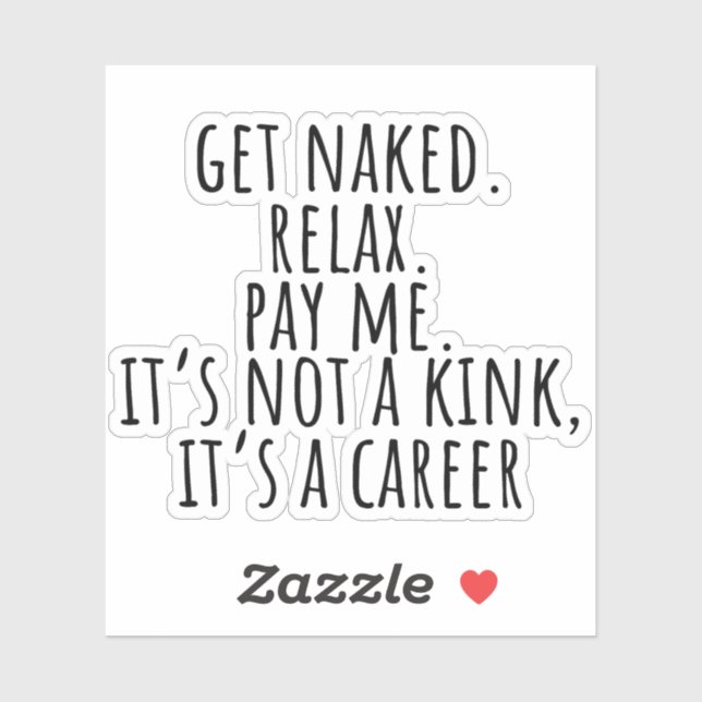 Pegatina Terapia divertida de masajes (Hoja)