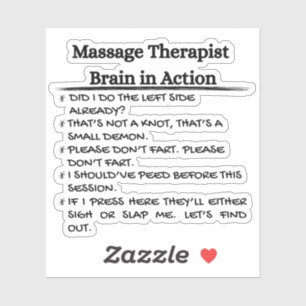Pegatina Terapia divertida de masajes