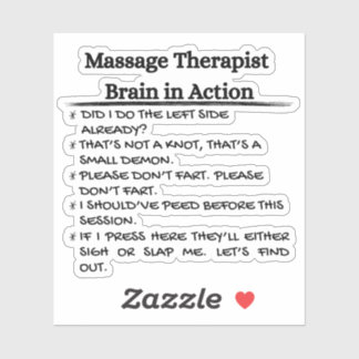 Pegatina Terapia divertida de masajes