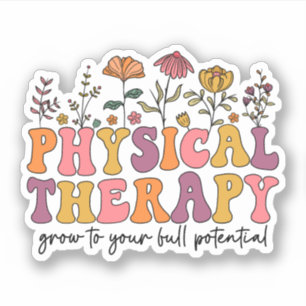 Pegatina Terapia Física Groovy - Terapia Física Cuta