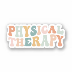 Pegatina Terapia física Groovy Terapia física regalo de PT