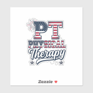 Pegatina Terapia Física Patriótica Diseño de Camiseta Vinta