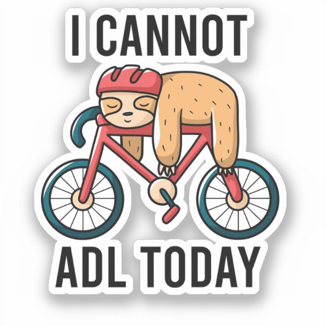 Pegatina Terapia ocupacional, amante de la motocicleta, BCB (Anverso)