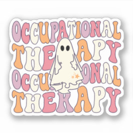 Pegatina Terapia ocupacional Groovy Halloween