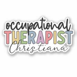 Pegatina Terapia Ocupacional Personalizada