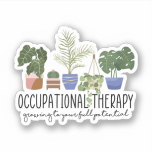 Pegatina Terapia ocupacional, terapeuta ocupacional