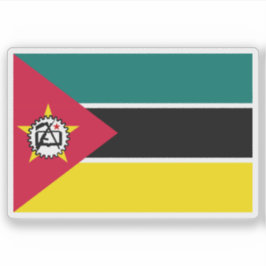 Pegatina Tercera bandera de Mozambique (abril-mayo de 1983)