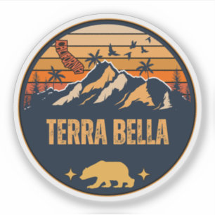 Pegatina Terra Bella, California