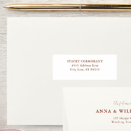 Pegatina Terracotta Fall Wedding Invitados a dirigirse a la