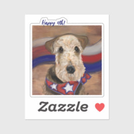 PEGATINA TERRIER AIREDALE