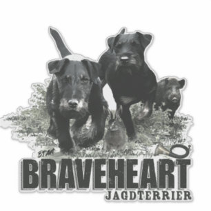 Pegatina Terrier de caza alemán, El Jagdterrier , Arte