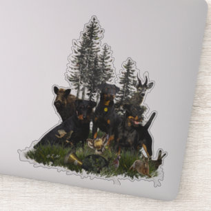 Pegatina Terrier de caza alemán (Jagdterrier)