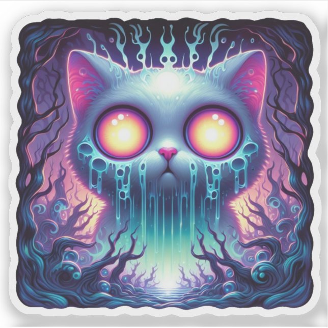 Pegatina Terror Resplandeciente (Anverso)