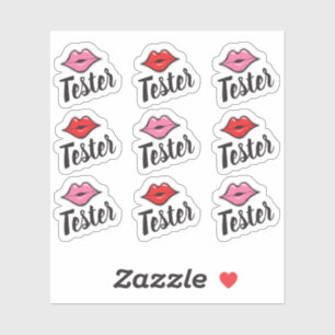 Pegatina Tester Tester Pink & Red Kiss Distribuidor de lápi