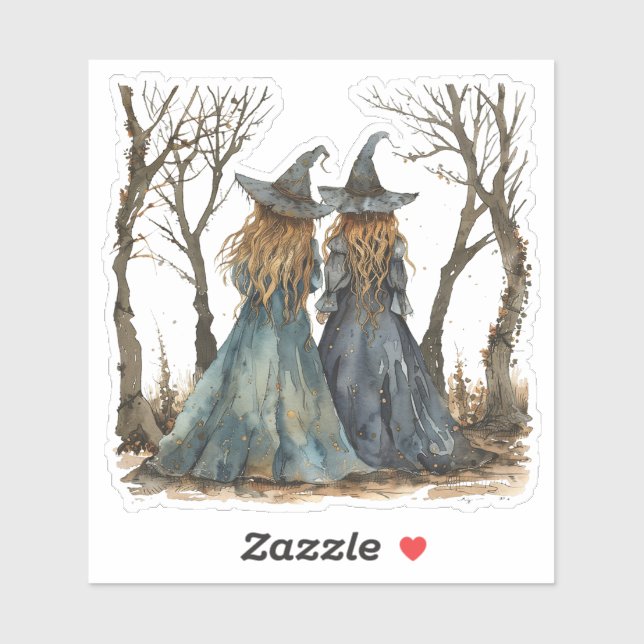 PEGATINA TESTIGOS EN LAS MADERA (Hoja)