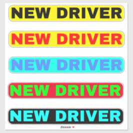 Pegatina Texto de Nuevo Conductor - Nuevo Conductor Simple