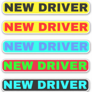 Pegatina Texto de Nuevo Conductor - Nuevo Conductor Simple