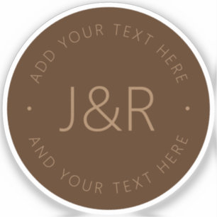 Pegatina Texto de Personalizable elegante