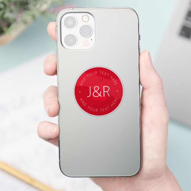 Pegatina Texto de Personalizable elegante (Teléfono)