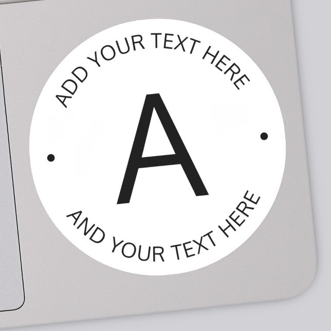 Pegatina Texto de Personalizable simple | Transparente con  (Subido por el creador)