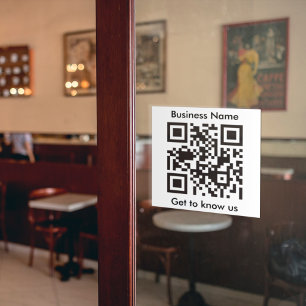 Pegatina Texto De Personalizado De Escáner De Código QR Par