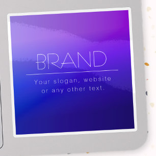 Pegatina Texto editable elegante y color púrpura moderno