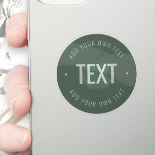 Pegatina Texto editable y colores transparentes