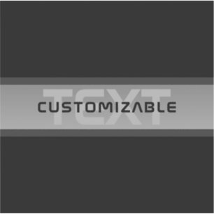 Pegatina Texto moderno con capas de Personalizable   Negro 