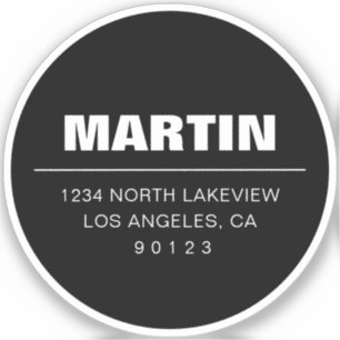 Pegatina Texto modificable en negrita y elegante