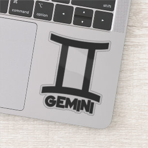 Pegatina Texto personalizado de horóscopo del signo zodiaca