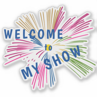 Pegatina Texts on Fireworks