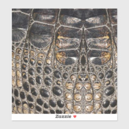 Pegatina Textura de piel de lagarto marrón americano