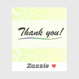 Pegatina Thank You Vinyl Sticker